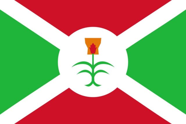 Drapeau du Burundi du 1er juillet 1962 au 29 novembre 1966